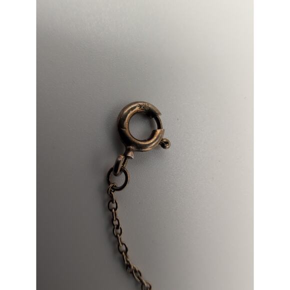 925 Vtg Hamas Hand Of Fatimata Evil Eye Blue beveled Beads Goldtone bracelet - Picture 8 of 11